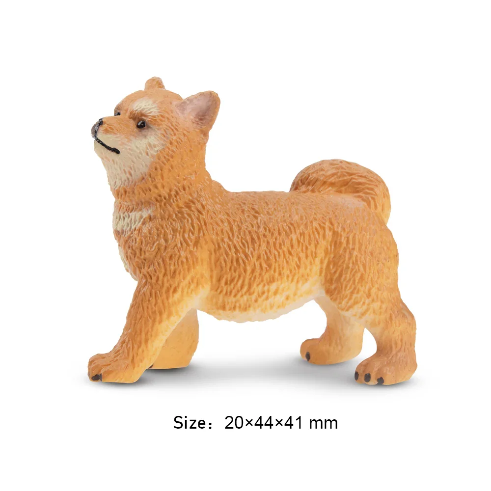 Simulation Dog Pet Animal Model Toy Mini Japanese Shiba Inu Puppy Figurine Figures Dolls Action Figurines Toys for Children Gift