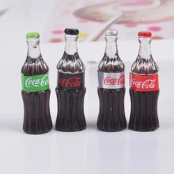 4pcs 32mm Mini Realistic Cola Drink Model for Kitchen/DIY House/Mininatures Decor 1/16 1/12 Doll House Accessories Toy for Adult