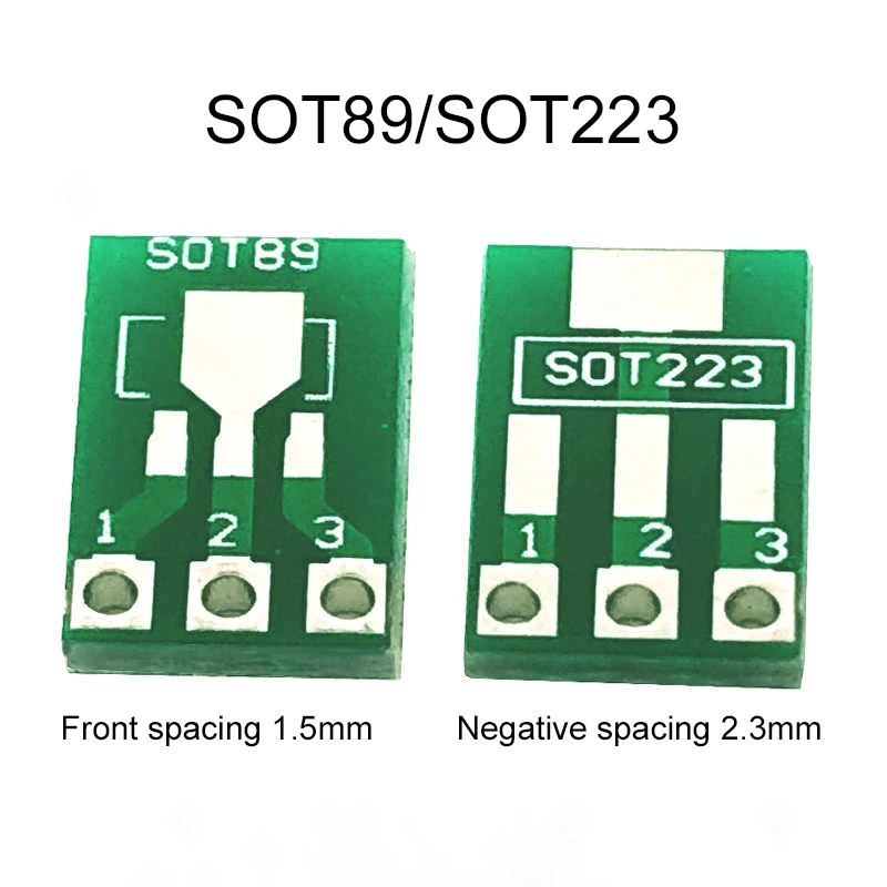 1 Stück SOT23 MSOP10 SOT89 SOT223 zu DIP PCB Transfer Board DIP 1,5mm zu 2,3mm 0,5 zu 0,95 Pin Board Pitch Adapter Keysets – Detail 2