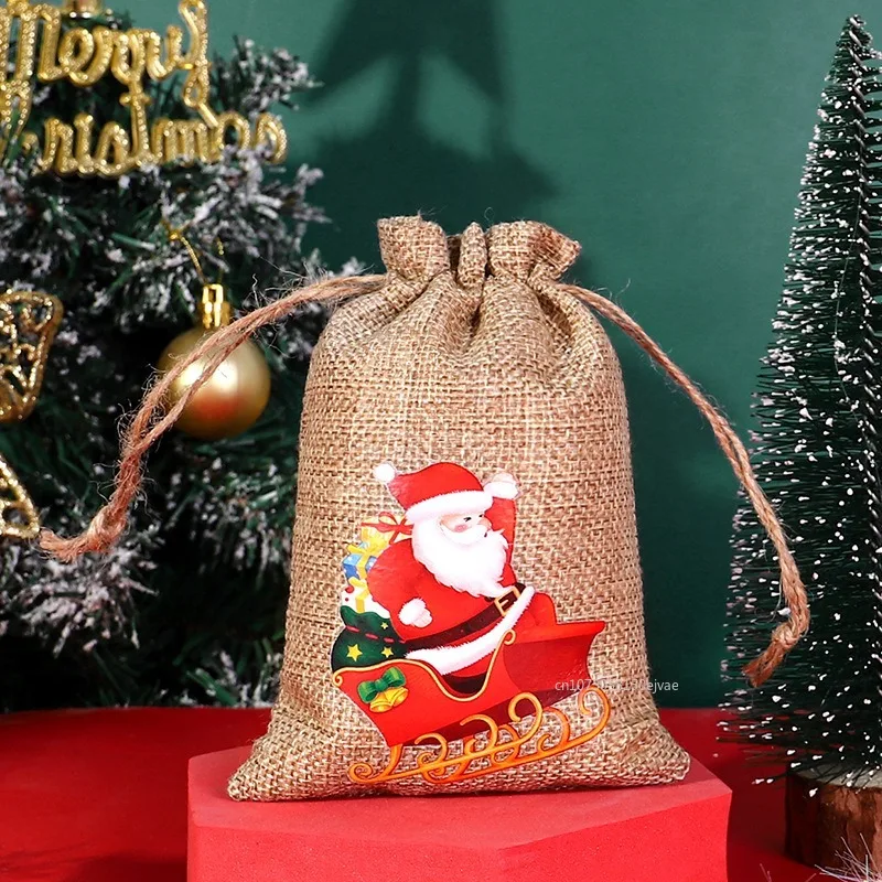 Christmas Advent Bags 24 Days Countdown Calendar Bags Hanging Candy Gift Bags with Drawstring for Kids and Adults Drawstring Bag