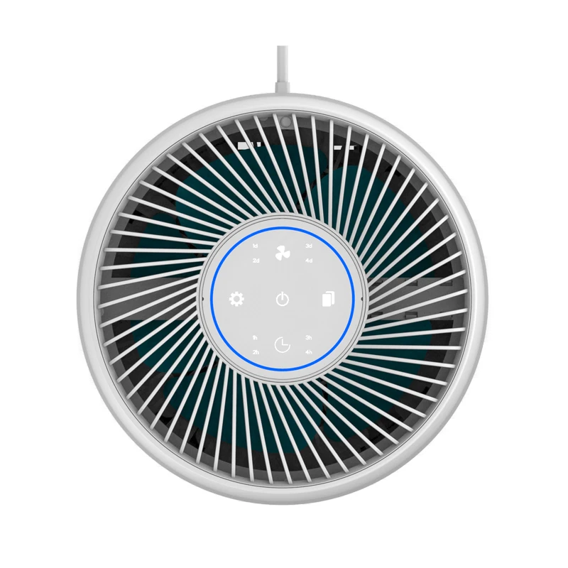 منقي هواء محمول لغرفة صغيرة سطح المكتب مكتب الكربون المنشط فلتر HEPA لتنقية الهواء الذكي