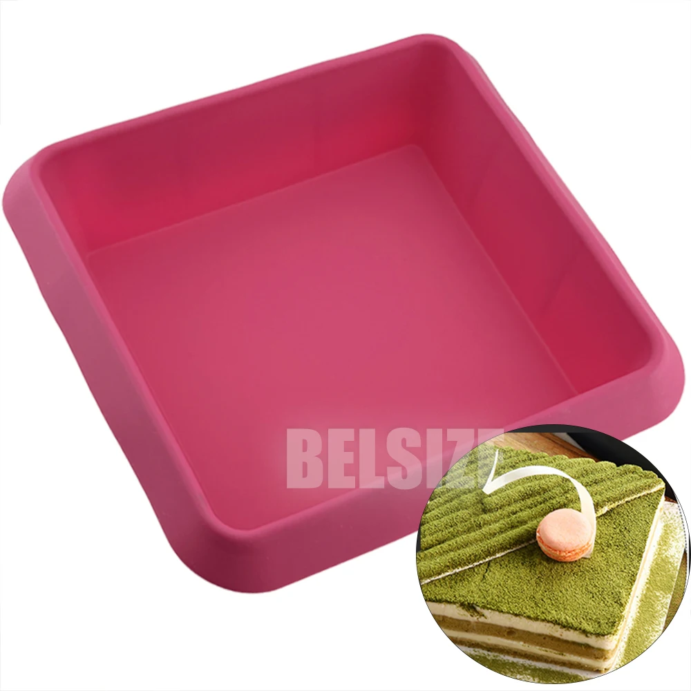 Silicone Baking Pan Square Cake Silicone Mold For Baking Chocolate Mousse Bread Pan Loaf Tin Cake Molds Kitchen Tools