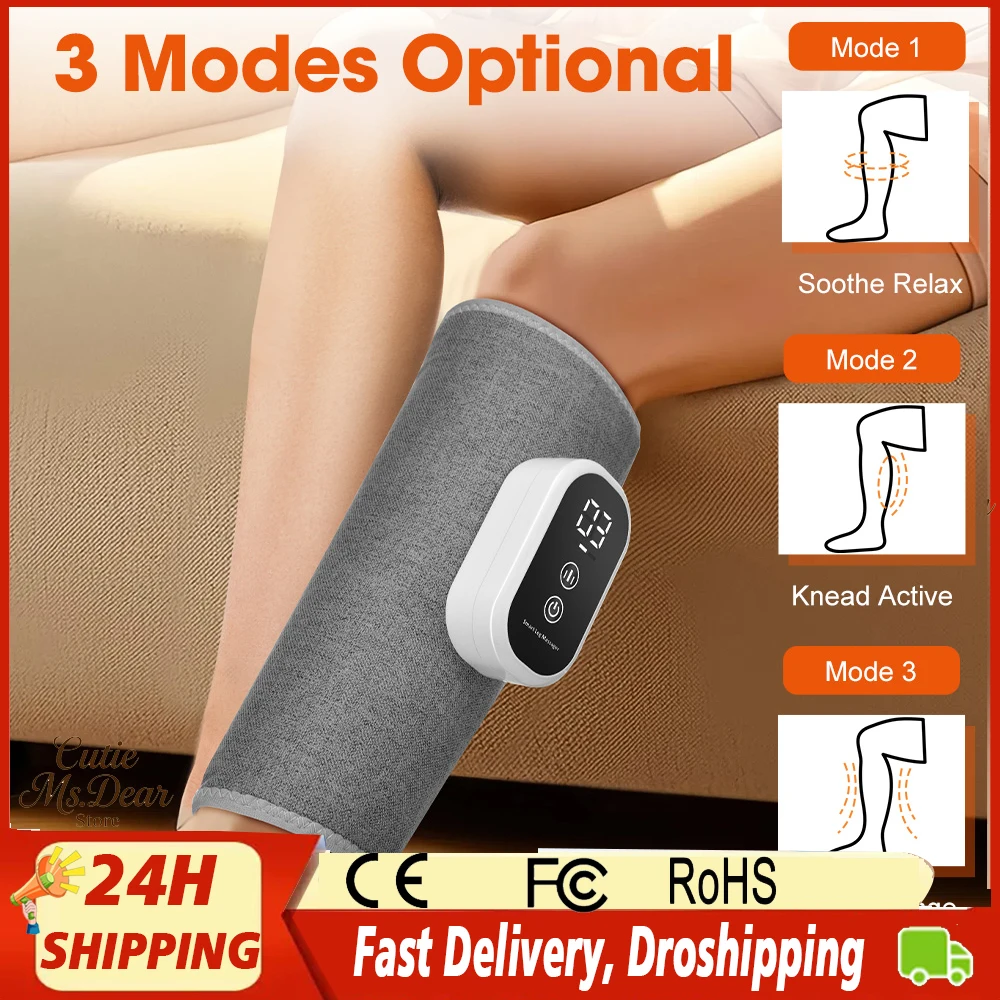 

Wireless 360° Air Pressure Calf Massager Leg Massage Muscle Relax Blood Circulation Relieve Fatigue Portable Leg Massager