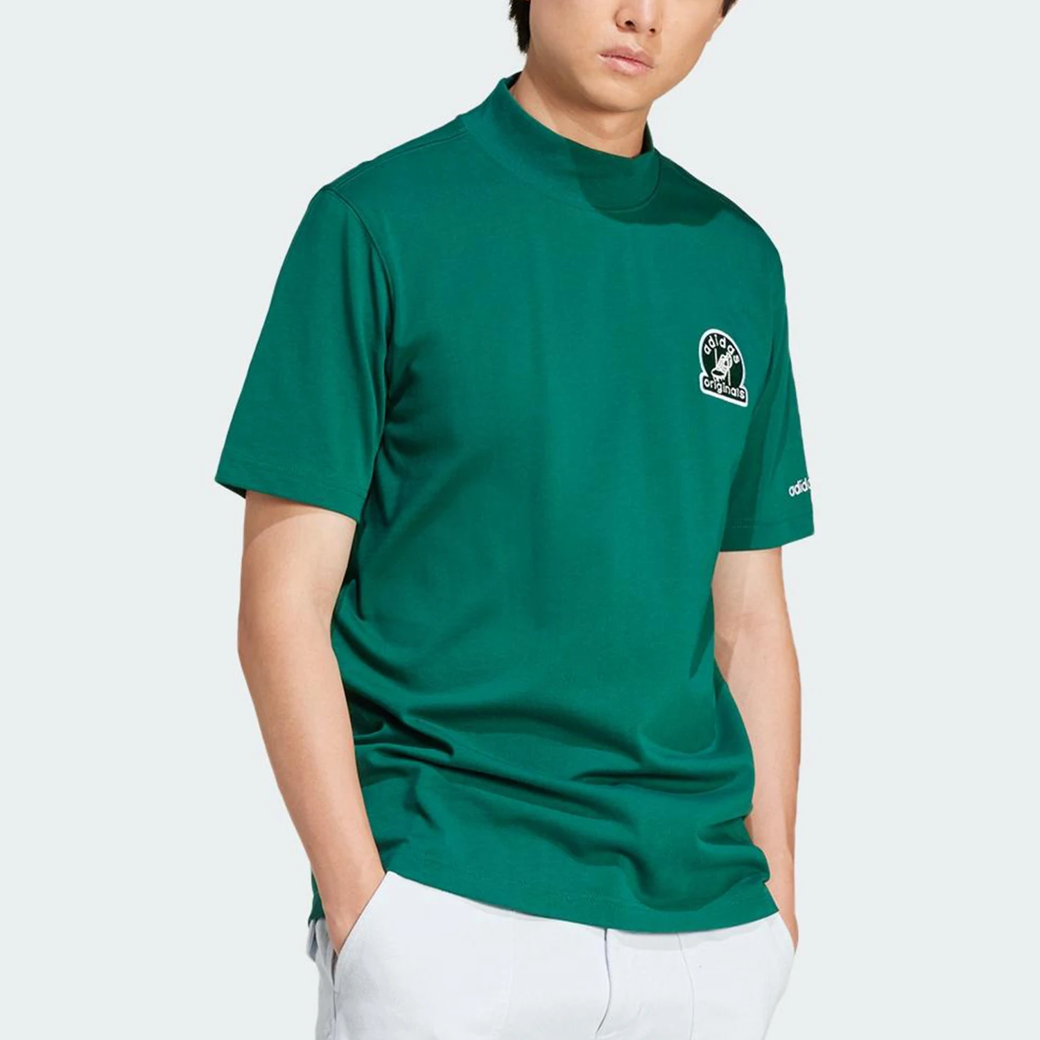 Adidas genuine clover men's casual breathable fashionable sports short sleeved shirt JC8368