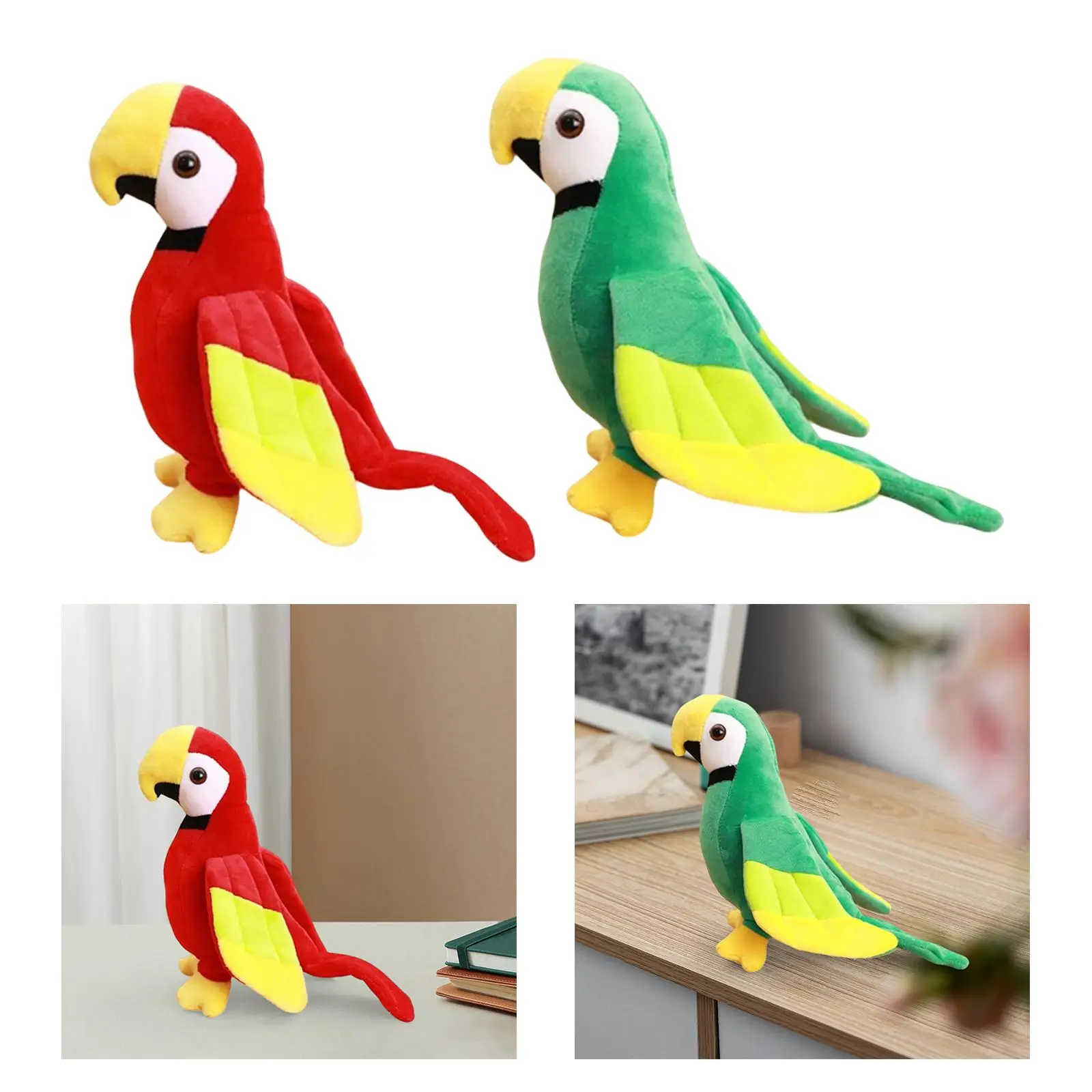 

Simulation Parrot Plush Toy Bird Toy Soft Adorable Stuffed Animals Macaw Plush