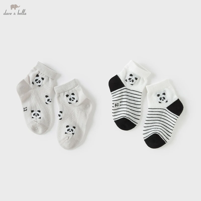 Dave Bella Baby Boys Girls Summer Socks Panda Printed Cute Socks for Shorts Pants Clothes Multi Accerrory DB2252013