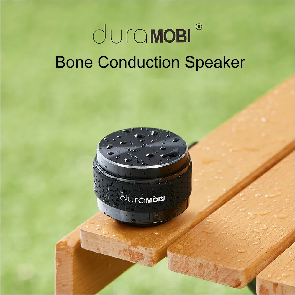 duraMOBI Bone Conduction Bluetooth Speaker 40mm Stereo Sound Magnetic Base for DIY Surface Vibration Music Experience Travel