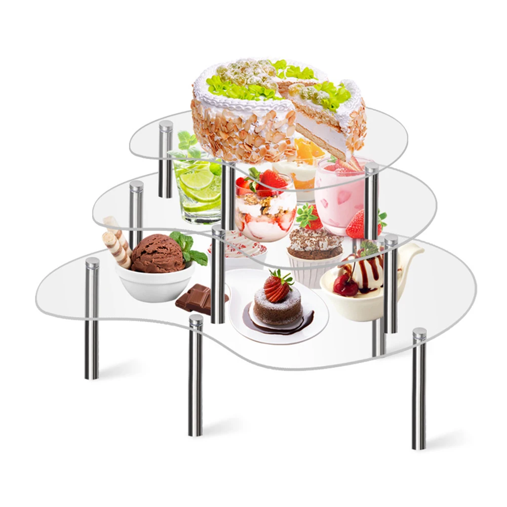 

Cupcake Display Stand Handmade Display Shelf Birthday Unique Design Clear And Elegant Display Long-lasting Durability