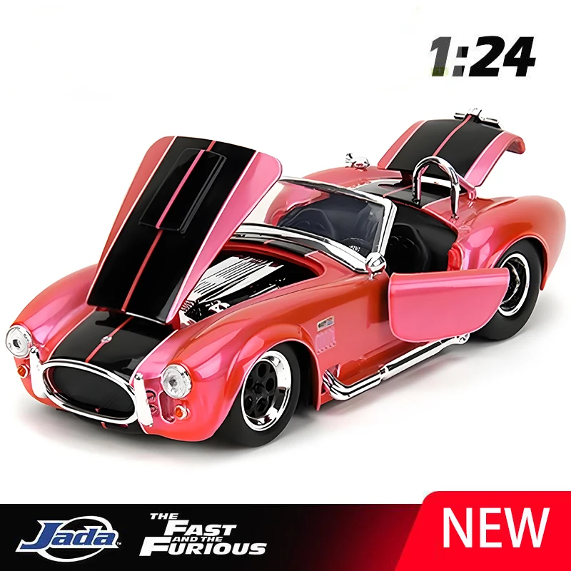 

JADA 1:24 Shelby Cobra 427 S/C 1965 Alloy Car Diecasts & Toy Vehicles Car Model Miniature Scale Model Car For Children