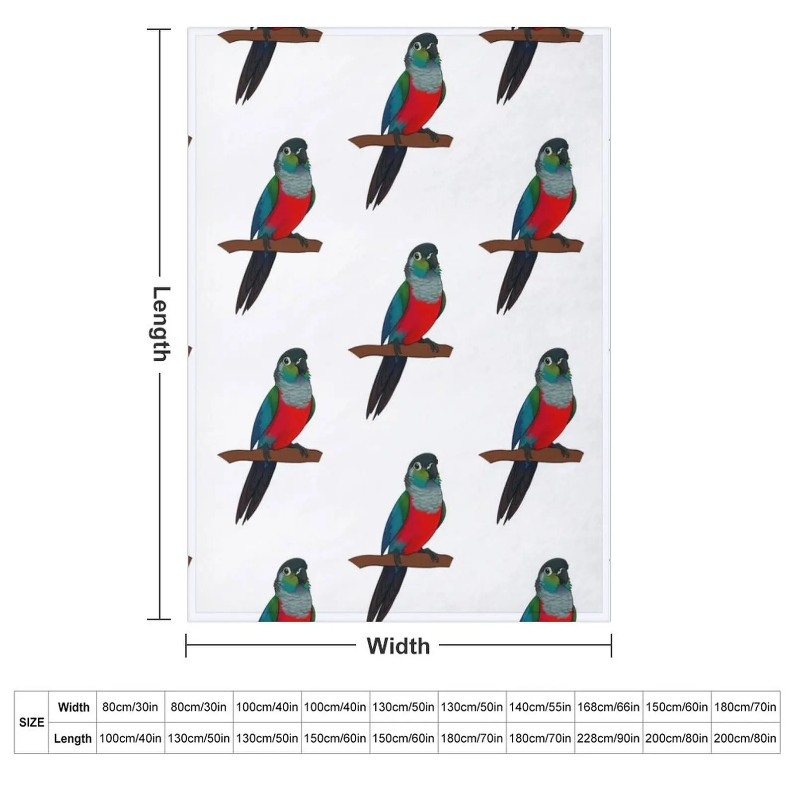 Crimson bellied conure Throw Blanket Plush for winter Giant Sofa For Baby Picnic christmas decoration Blankets