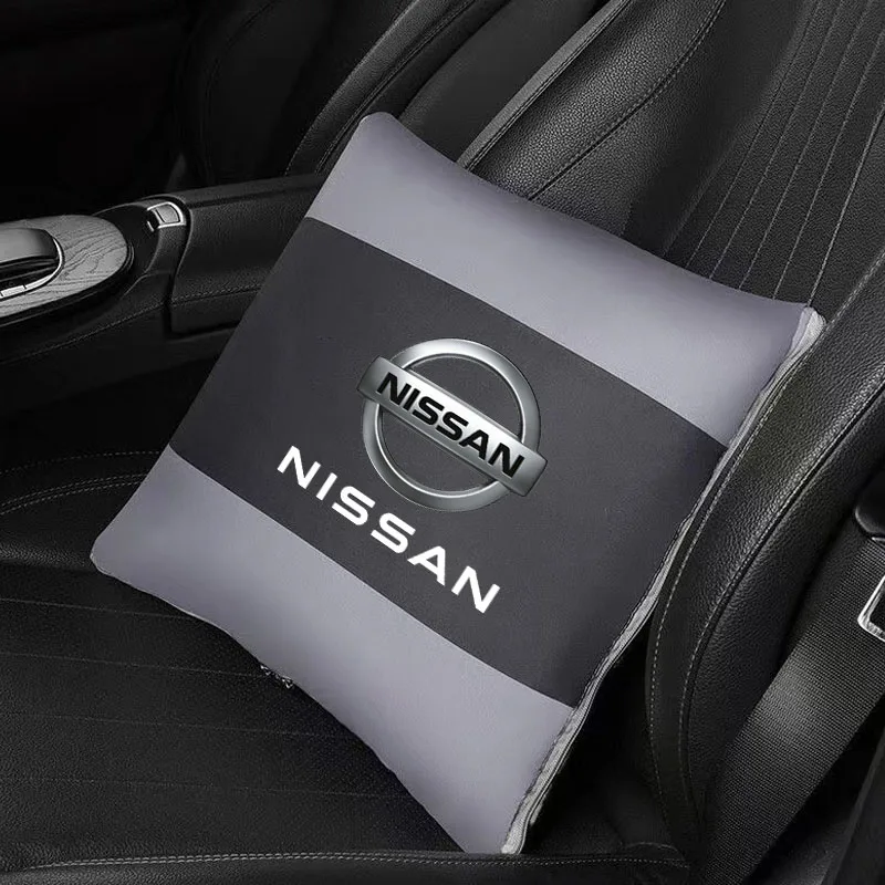 Cushion Blanket Pillow Quilt Dual-purpose Nap Car Accessorie For Nissan 350z 370z altima Armada Frontier Kicks Leaf nismo pulsar