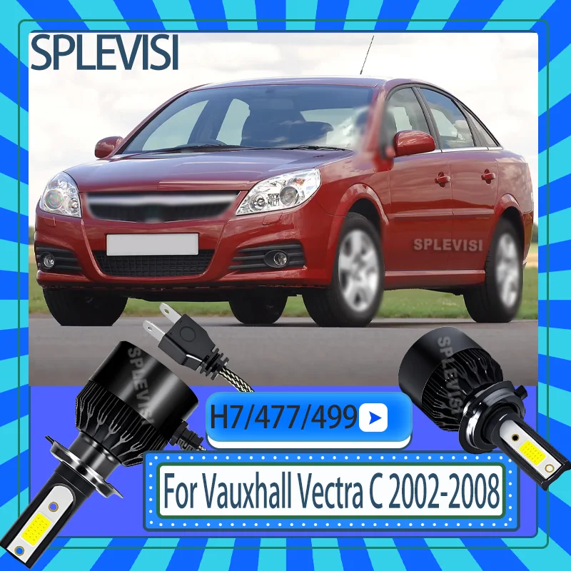 

12v Reliable Performance in All Weather LED Headlight Low Beam Bulbs For Vauxhall Vectra C 2002 2003 2004 2005 2006 2007 2008