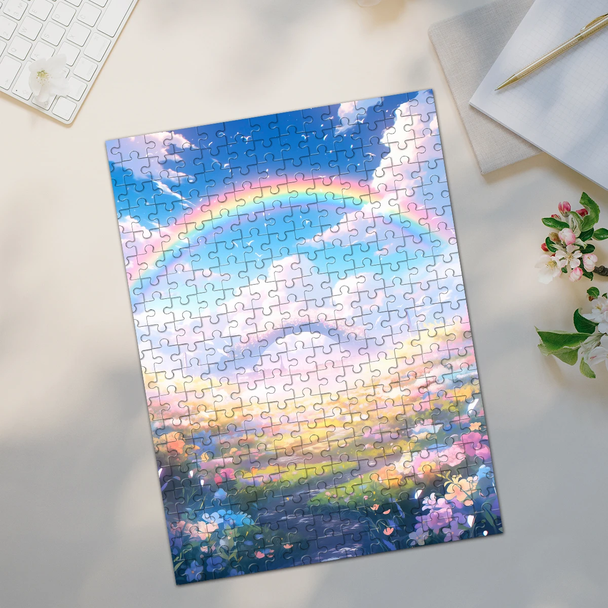 35/300/500/1025 قطعة شخصية مخصصة صور لغز قوس قزح هدية شخصية لقضاء عطلة حفل زفاف عيد ميلاد عيد الحب #2