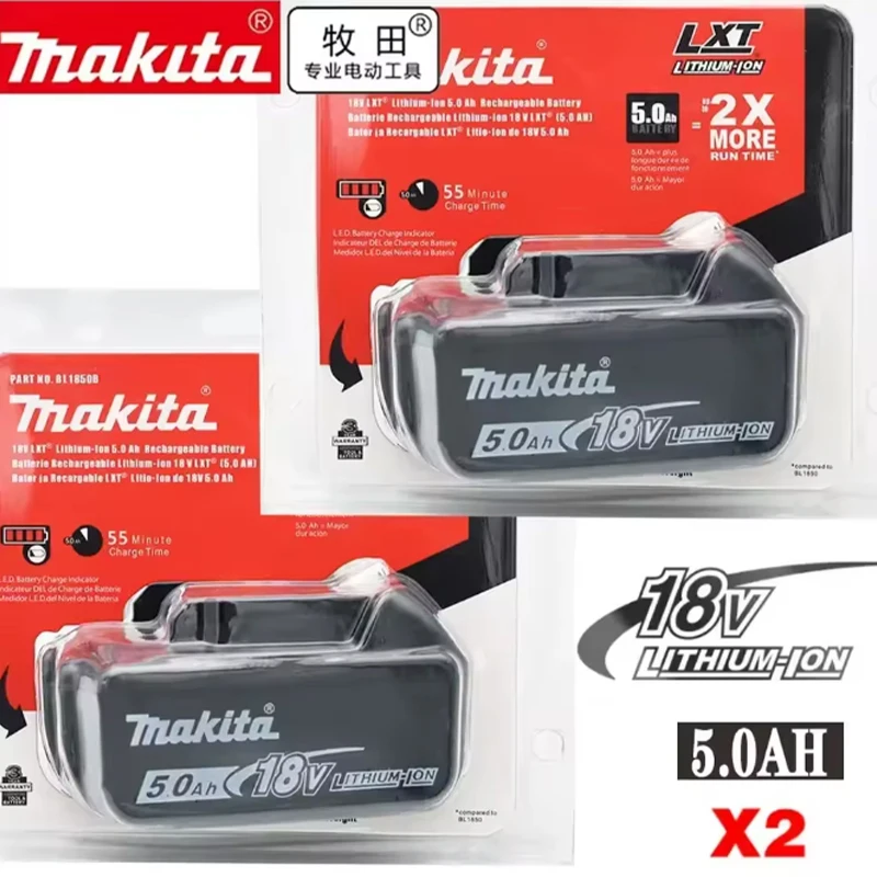 

Makita 18V 6000mAh Rechargeable Power Tools Battery 18V makita with LED Li-ion Replacement LXT BL1860B BL1860 BL1850 Charger