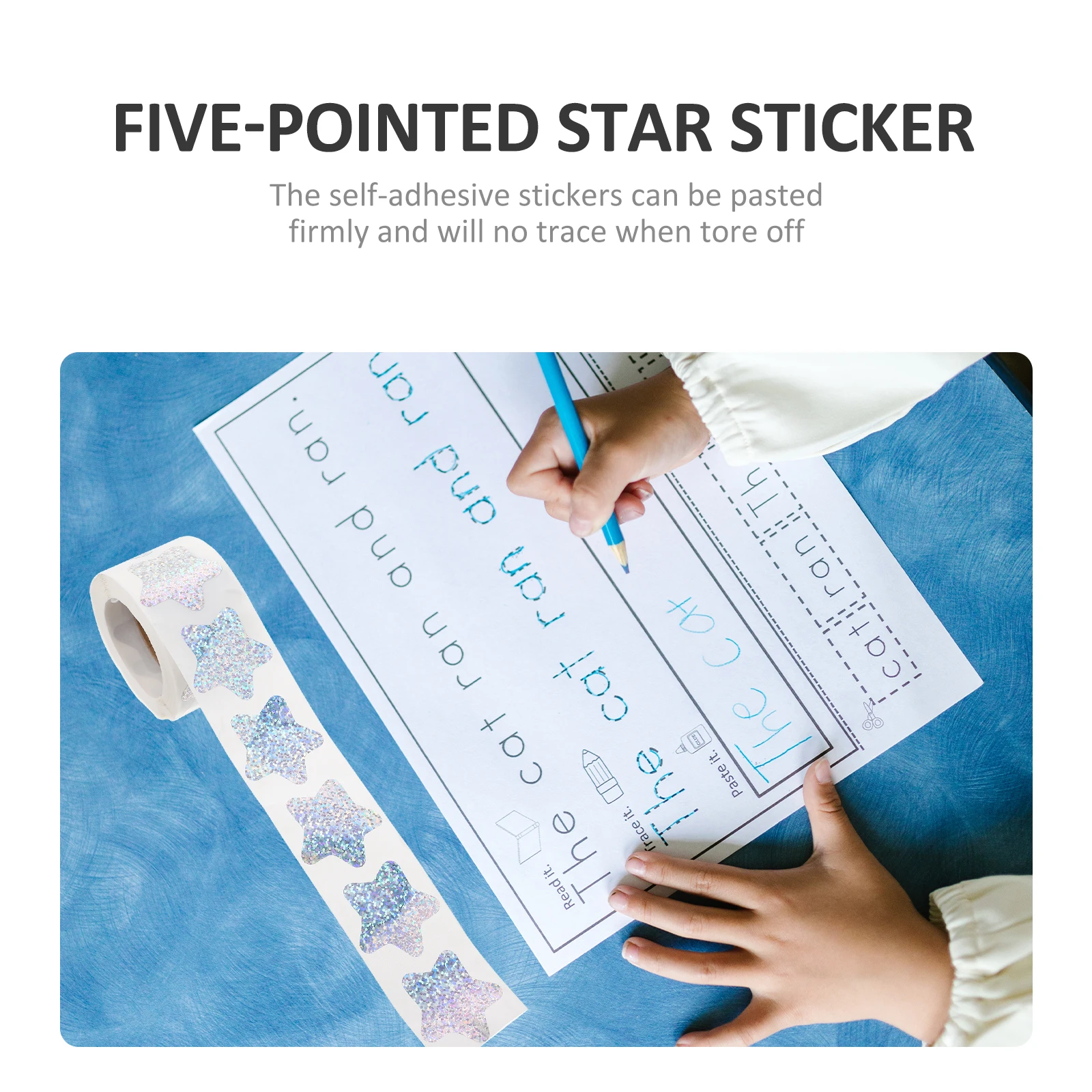

Shiny Pentagram Sticker Kid Stickers Star for Crafts Children Pvc Self-adhesive Kids Scrapbook