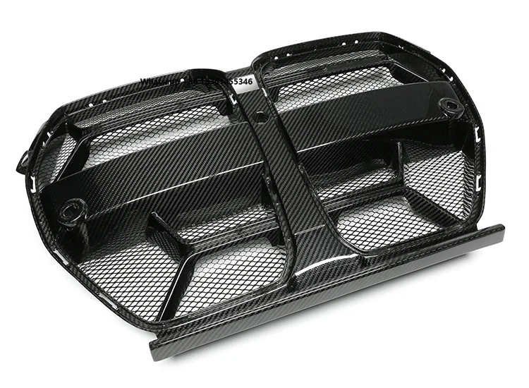 for G80 G81 M3 M4 G82 G83 CSL Style Grills Real Dry Carbon Fiber BodyKit Car Front Grilles with Insect Screen