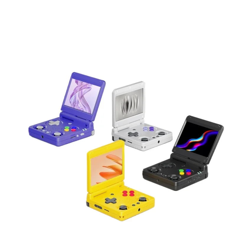 

Double joystick retro nostalgic portable folding clamshell handheld game console