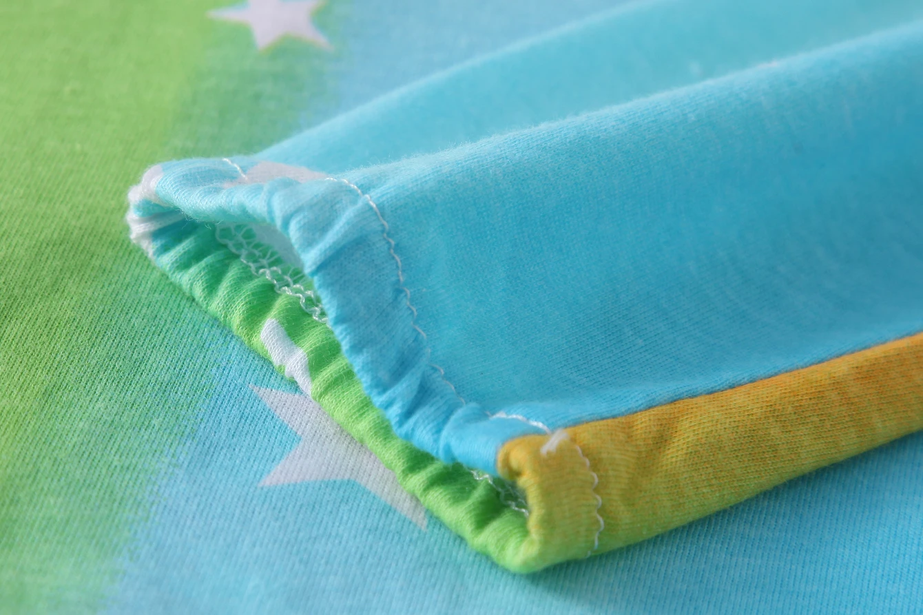 Kinderkleidung Frühling und Herbst Langarm Lange Hosen Unterwäsche-Set Pyjama-Set Mädchen Buntes Einhorn Hauskleidung-Set – Detail 9