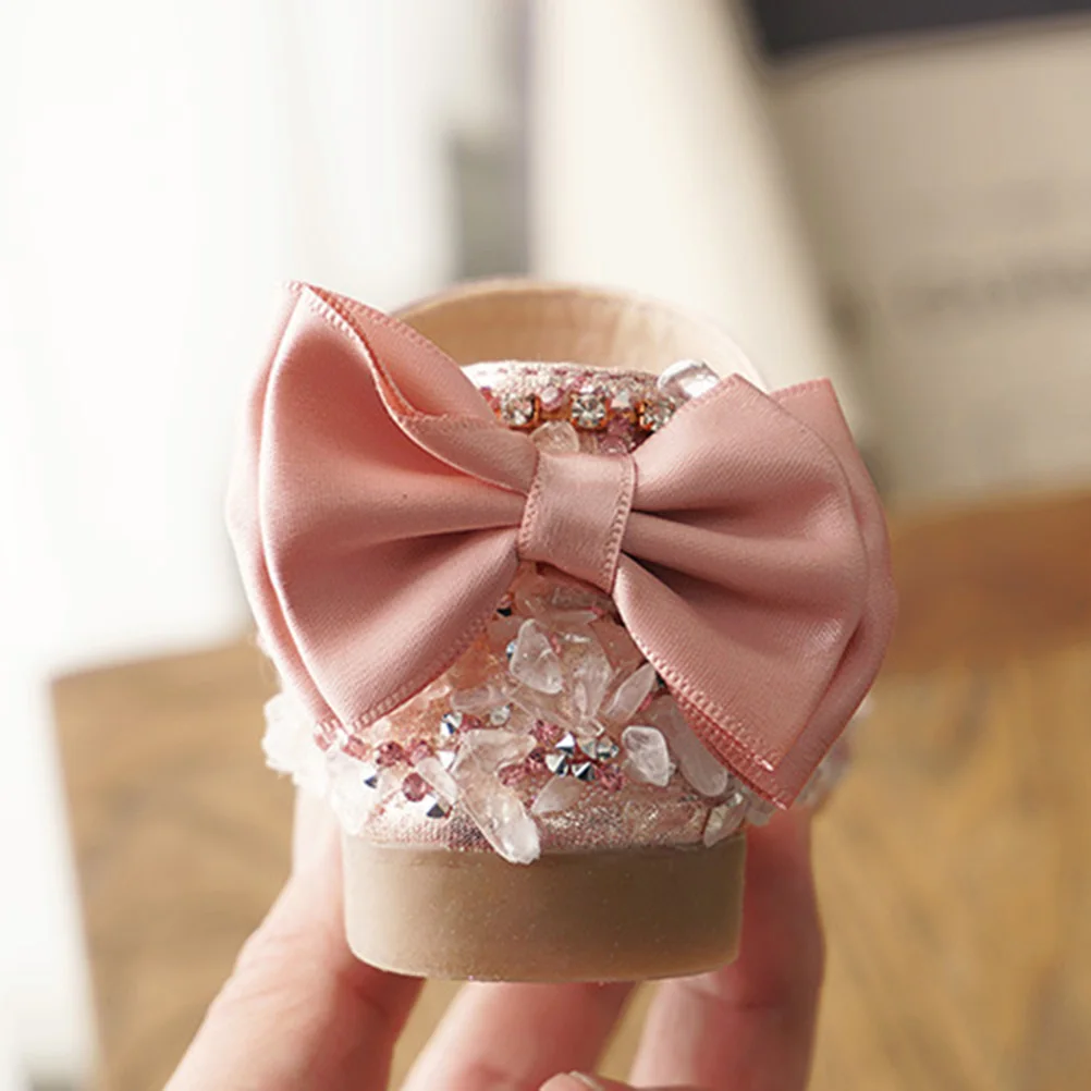 

Сандалии с камнями для девочек, мягкие, из искусственной кожи, удобные, для вечеринок, свадеб, фестивалей, школы, повседневной носки, розовые