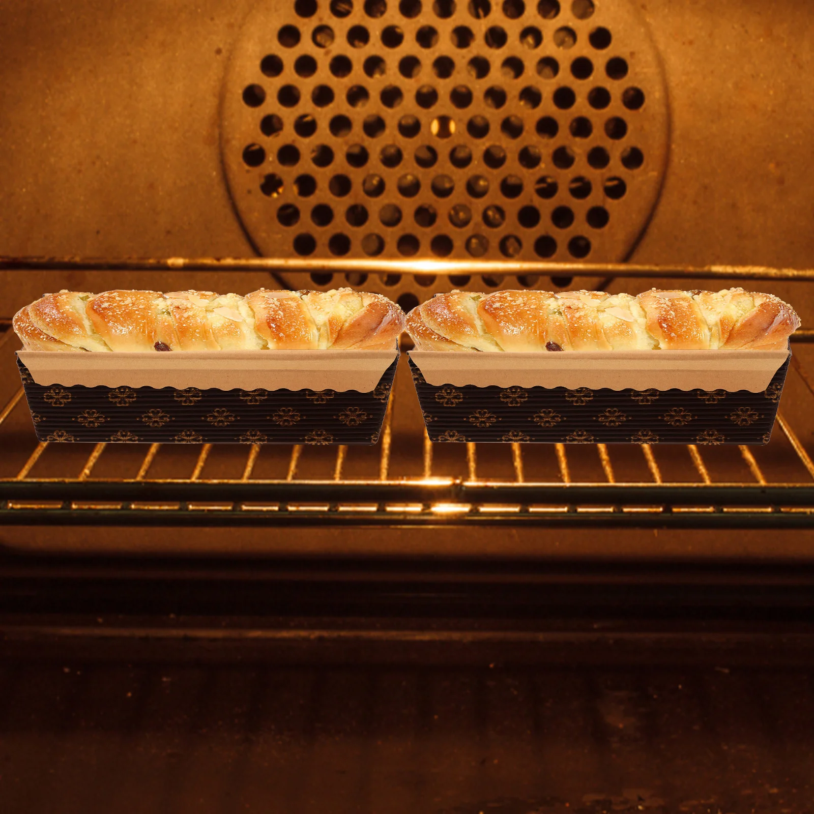 

25pcs Oil-Proof Heat Resistant Disposable Paper Loaf Pans For Baking Mini Cakes Mousse Bakery Supplies Grease-Proof Cake