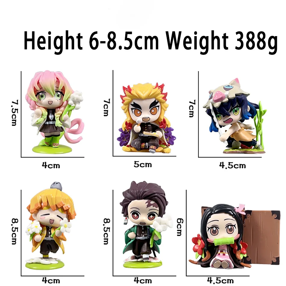 Demon Slayer Tanjiro Kamado Nezuko anime cartoon figure scatola cieca creativa statua personalizzata modello ornamento confezione regalo a sorpresa
