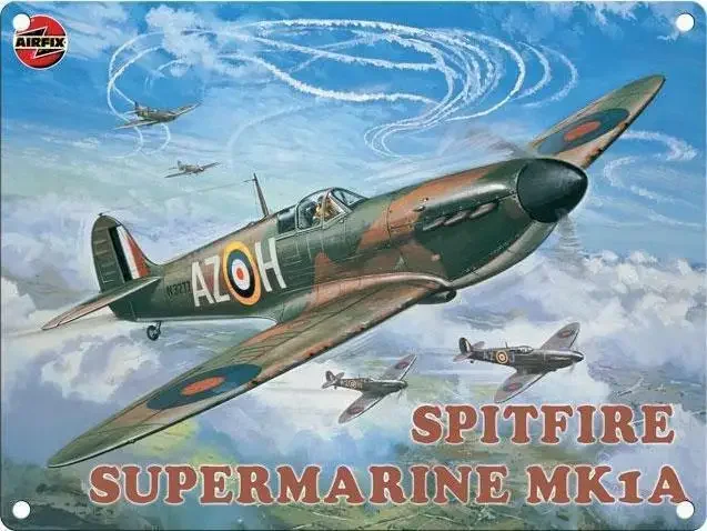 Supermarine металлическая настенная табличка с изображением воздушной фиксации