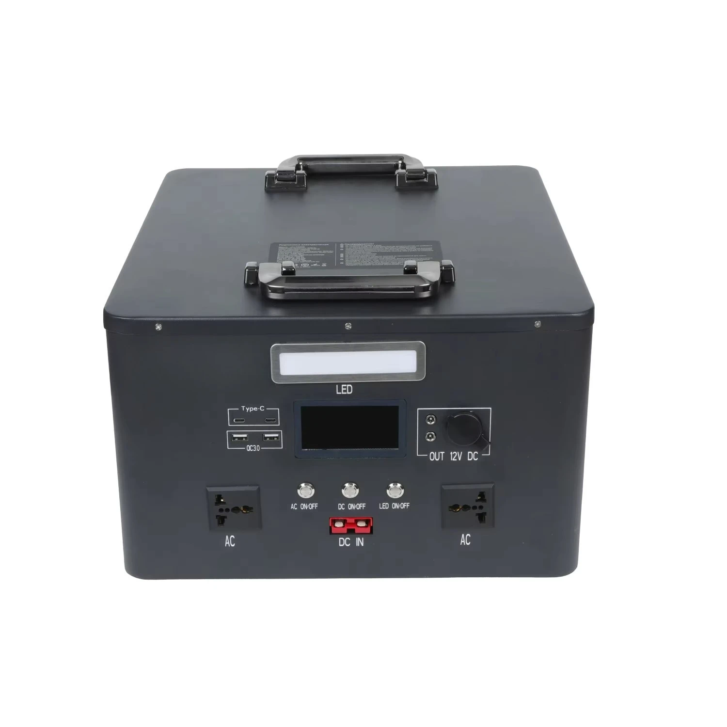 High Capacity 1500W 2000W Solar Generator Portable Outdoor Camping Portable Solar Power Station