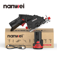 Nanwei Lithium Electric Circular Saw 3-3/8in Cutting Machine Mini Portable Charging Saw 85mm Carpenter Multifunctional