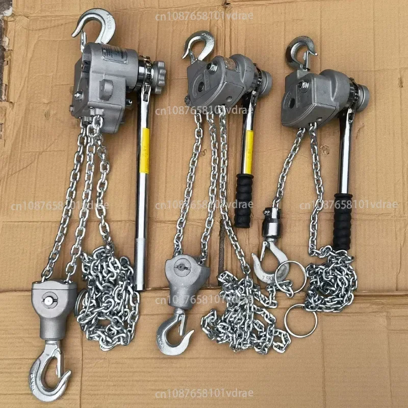Imported Aluminium Alloy Hand-operated Chain Hoist; Electrical Installation Tensioner; Aluminium Hand-operated Chain Type