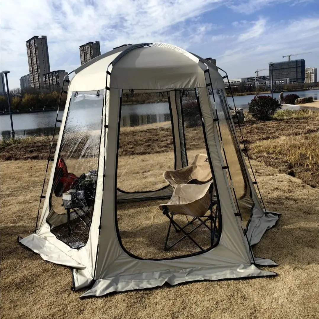 

Outdoor Bubble Tent, Rainproof Camping Sunbathing Shelter for Sports Events Camping Fishing Cheering 1-4 Person All Weather