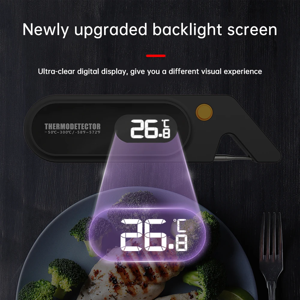 Termómetro Digital electrónico para alimentos, sonda lavable de medición rápida de temperatura para cocinar, barbacoa, herramientas de cocina,-50 ~ 300 ℃