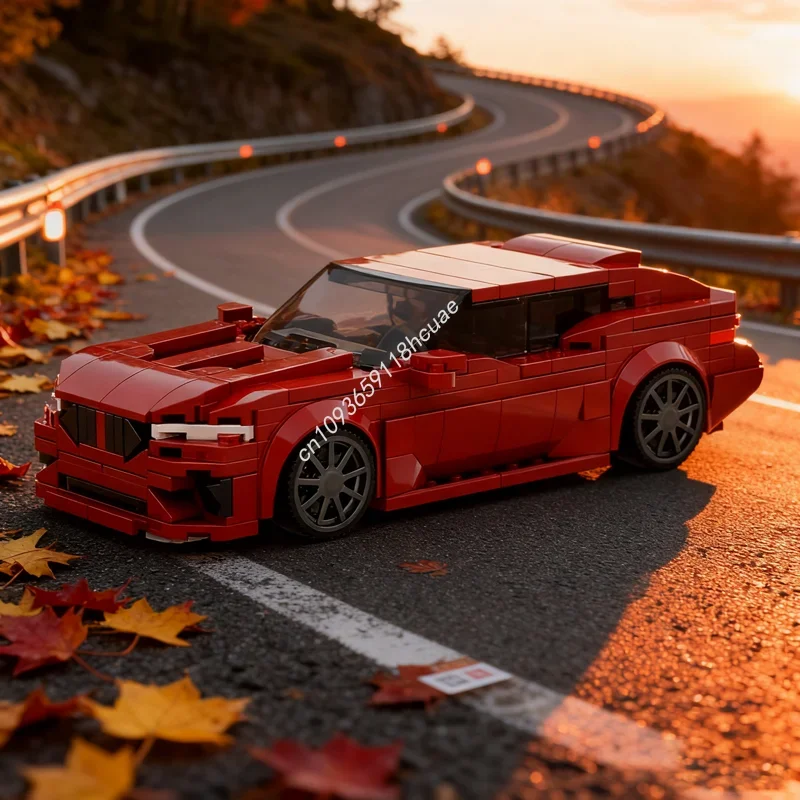 

367 деталей MOC BMWedd Speedtop City Champions: Конструктор-модель для сборки, креативная идея, рождественский подарок для детей