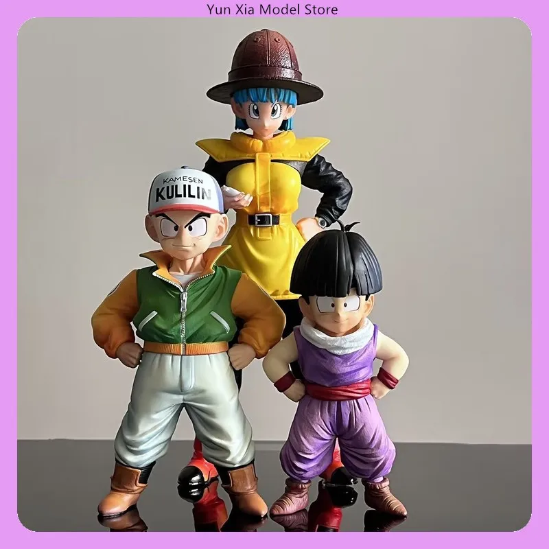 

Dragon Ball Bulma Kuririn Gohan Vf Standing Position Anime Figure Model Statue Boys Collection Desktop Decoration Ornament Toys