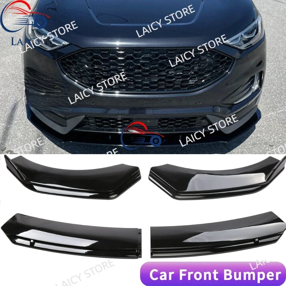 LAICY Parachoques Delantero para Ford Edge 2016-2022, Kit de Spoiler, Labio, Difusor, Splitter, Deflector de Aire, Protector y Cubiertas