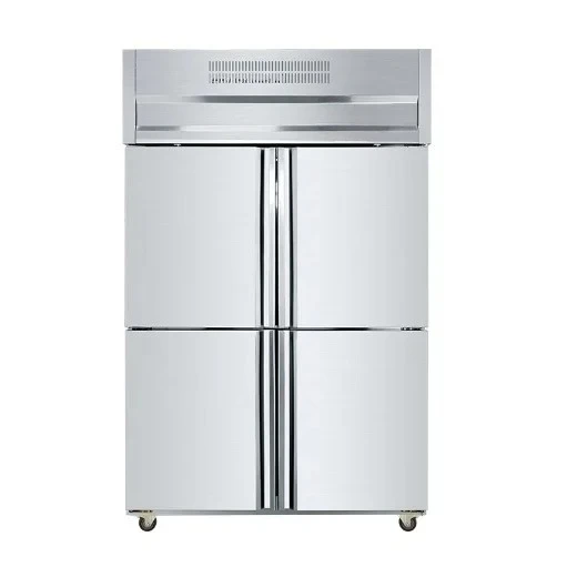 

Commercial refrigerator stainless steel four-door kitchen electric refrigerator freezer