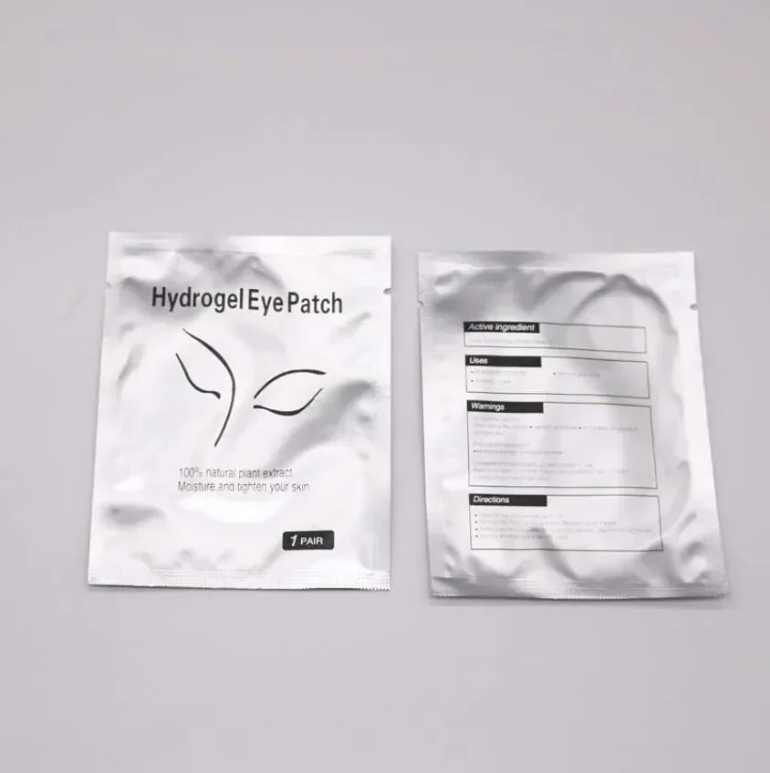 Patches de papel para a extensão dos cílios, Under Eye Pads, adesivos Wraps, ferramentas de maquiagem, novo, 50 pares por pacote