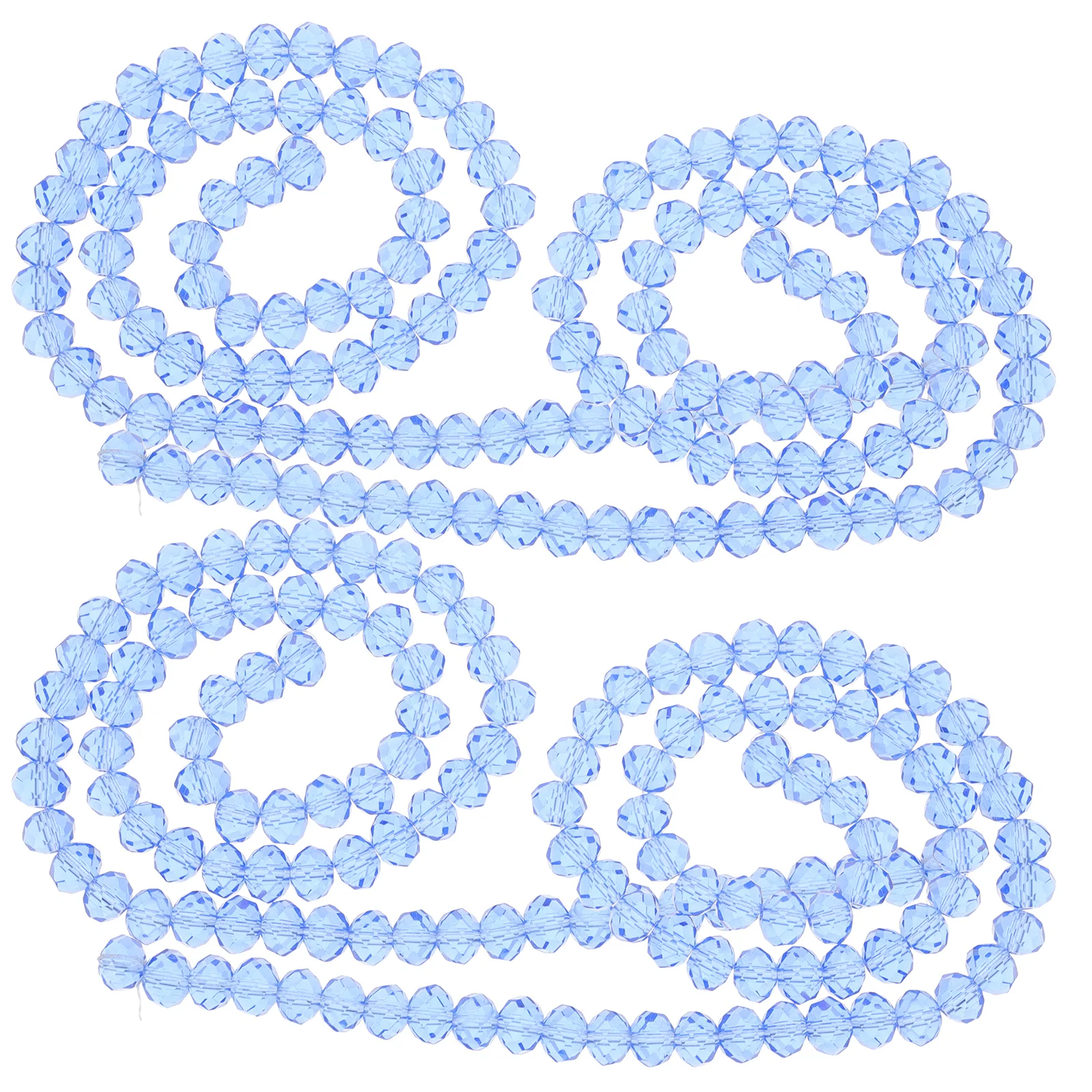 560 stuks diamant gefacetteerde glazen kralen grote spacer DIY Craft Kit voor ketting maken armband sieraden projecten accessoires