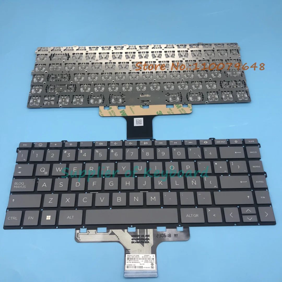

NEW Latin Spanish Keyboard For HP 14M-DW 14-DW 14-DV 14-DY 14-EP 14-EM 14-EK 15-EW 15T-EY 15Z-EY TPN-I141 TPN-I142 No Backlit