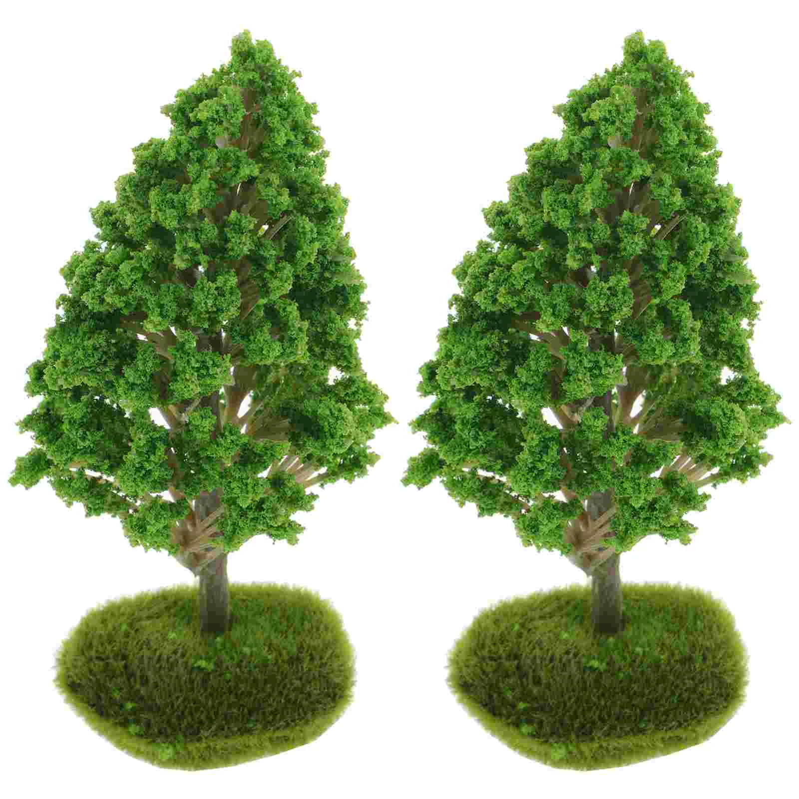 Tree Model Trees Decor Mini Sand Table Plant Simulation Train Scenery for Miniature Ornaments Layout Green Fake