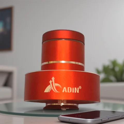 Adin 42W Bluetooth Vibro Speaker Wifi Wireless Subwoofer Portable Neighbor Column Metal Vibration Resonance Speakers For Phone