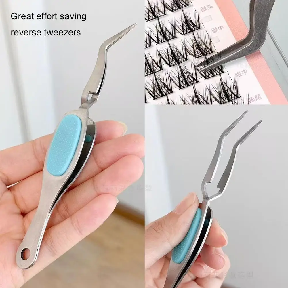 리버스 핀셋 다기능 그립 핀셋 재봉용 몰드 가짜 속눈썹 DIY 보석 제작 팁 핀셋 수리 도구