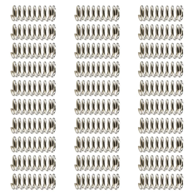 -A25M 30 Stuks 3D Printer Vervangende Onderdelen Accessoire Feeder Lente Voor Ultimaker Makerbot Wade Extruder Vernikkelen 1.2Mm