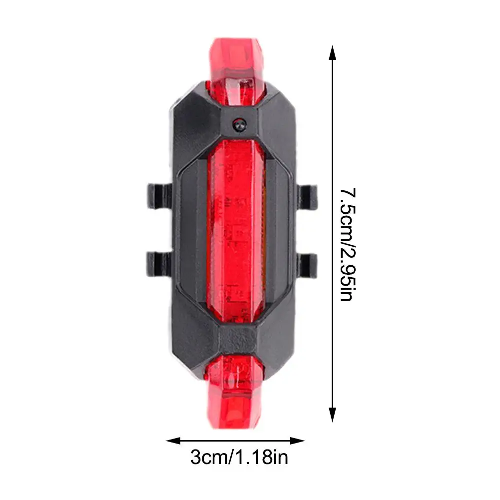 Bicycle Warning Light LED Bike Light USB Rechargeable Waterproof Mountain Bike Headlight Bicycle Safety Warning Light Cycling