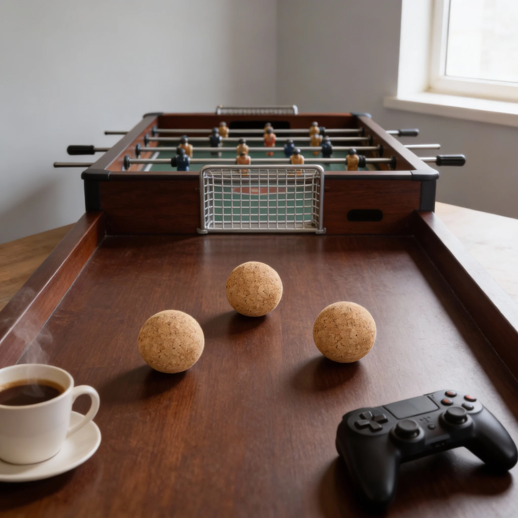 

10 шт., деревянный футбольный мяч Fussball 3,5 см, замена для стандартного настольного футбола, настольного футбола, аксессуар для настольного футбола