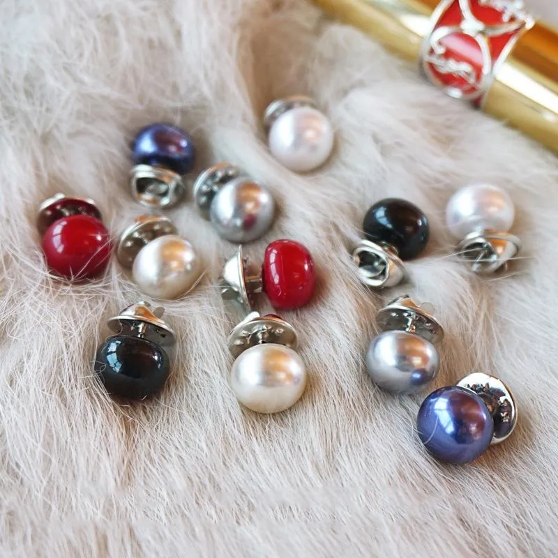20Pcs/lot Multi-function Button Nailing Prevent Exposed Shawl Collar Button Cardigan Brooch Pin