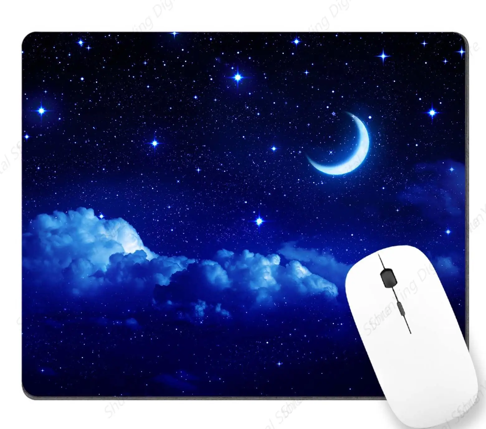 

Mouse Pad Fantasy Night Sky Cloud Galaxy Non Slip Rubber Mouse Pad Suitable For Office And Home Laptops 25*30cm