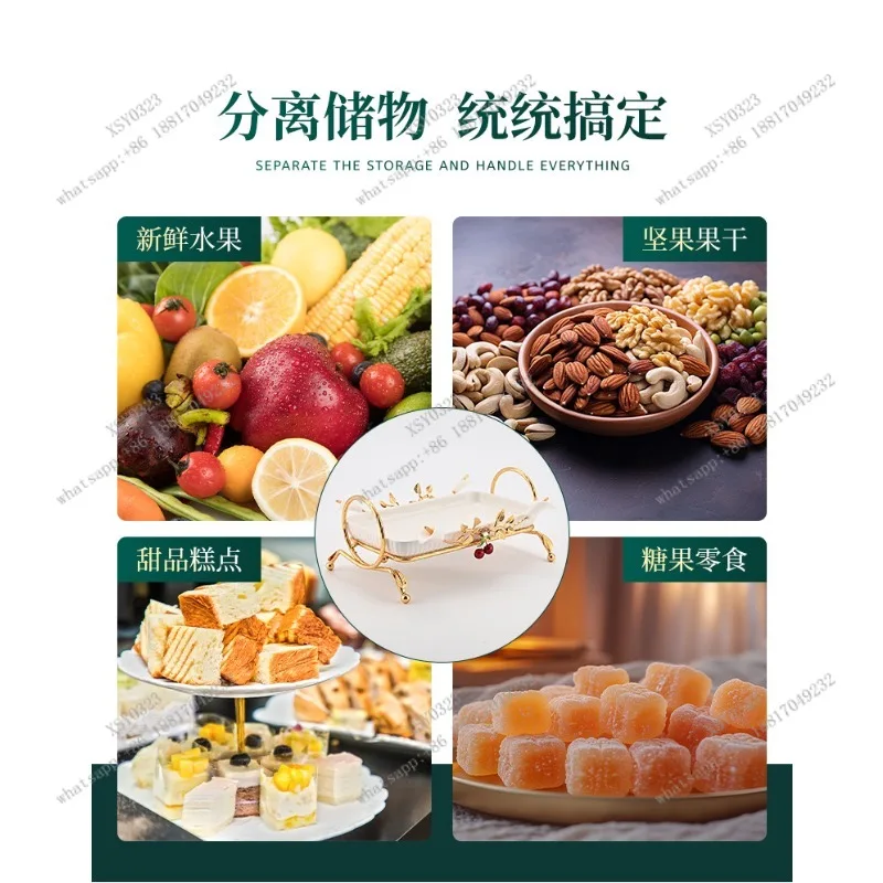 Creative Iron Art Fruit Plate Snack Cake Stand for Living Room Coffee Table Dessert Display
