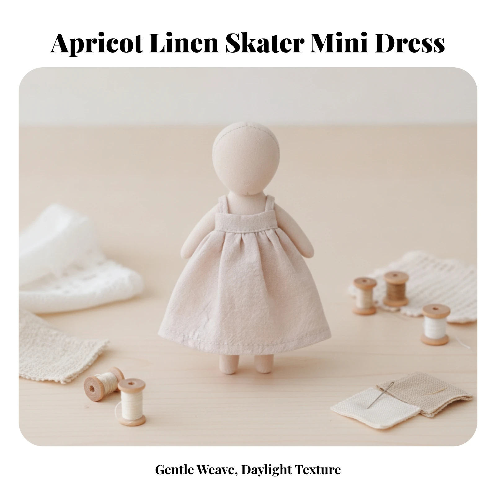 Doll Sling Dress Cute Doll Camisole Dress Clothing Lightweight Versatile for Crafters, Photo Displays, Wardrobe Swaps