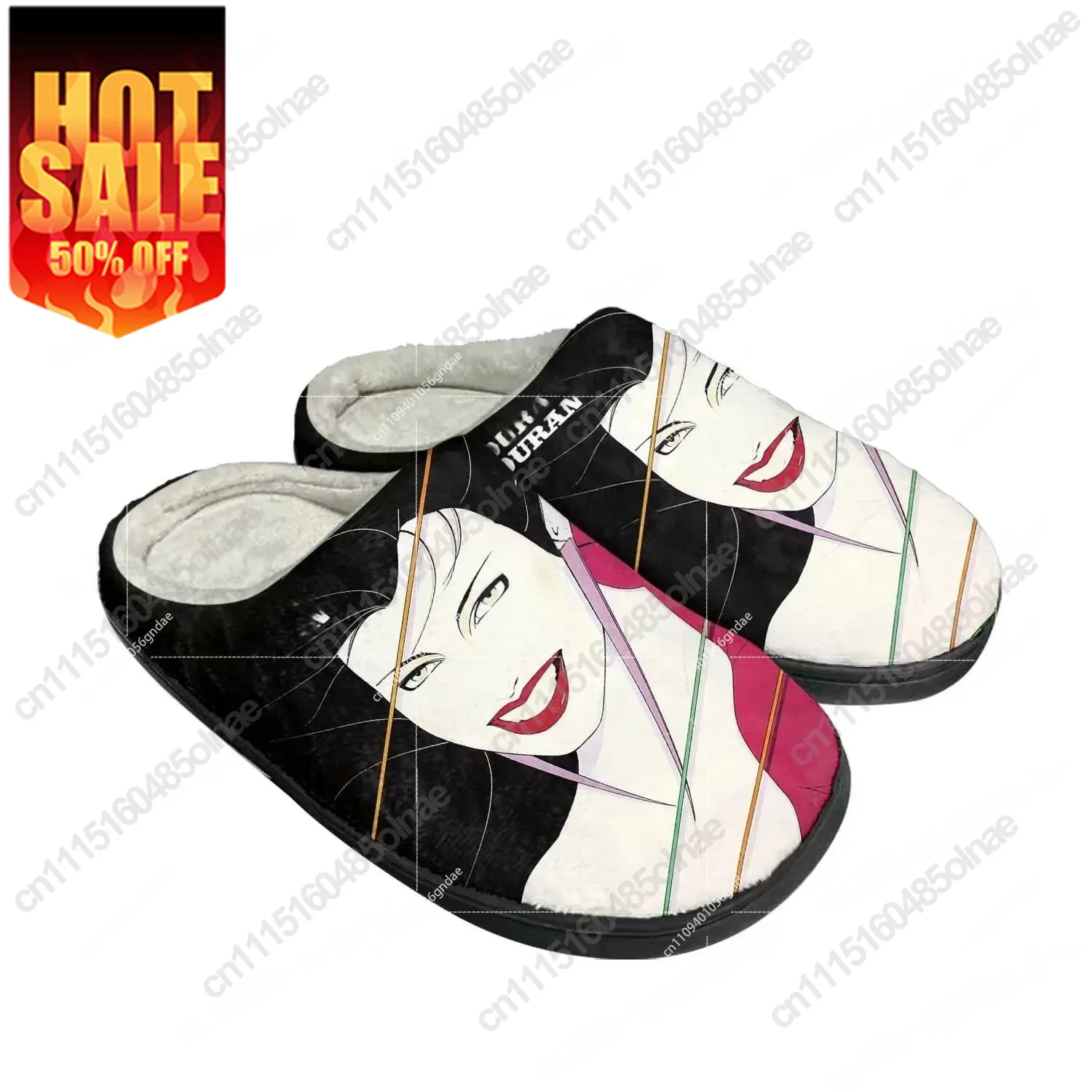 Dance Rock Band Duran Fashion Home Cotton Custom Slippers Mens Womens Sandals Plush Bedroom Keep Warm Shoe Thermal Slipper