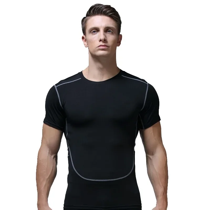 Ropa Deportiva de secado rápido para hombre, camiseta de manga corta para entrenamiento de baloncesto, correr